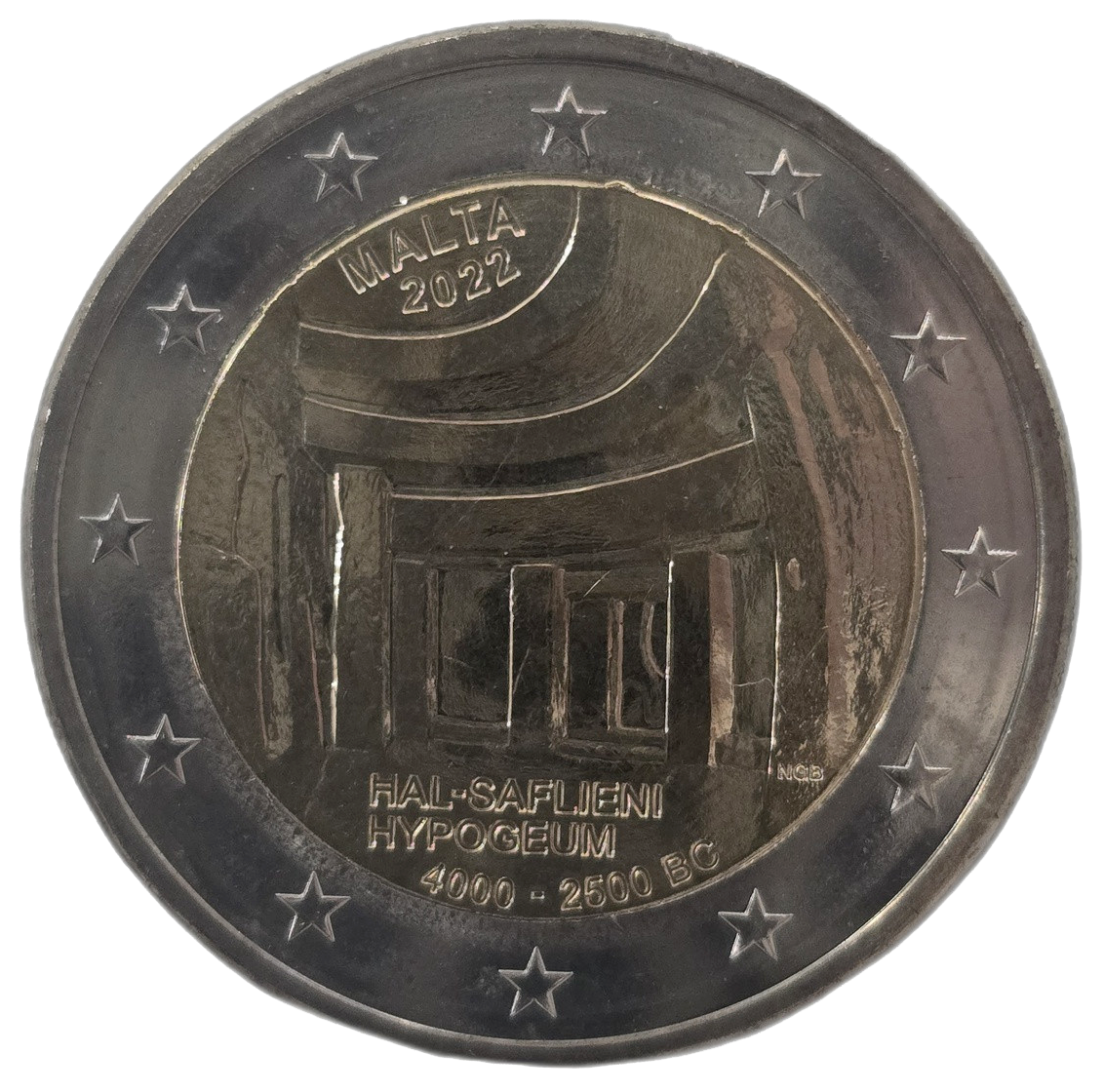 2 euros conmemorativa Hipogeo de Hal Saflieni